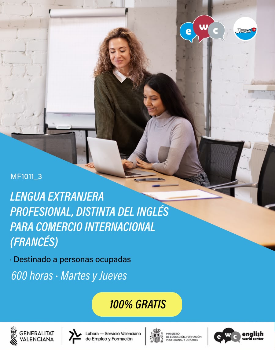 Lengua extranjera profesional, distints del ingles para comercio internacional Frances