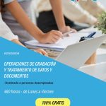 Operaciones de grabacion y tratamientos de datos y documentos