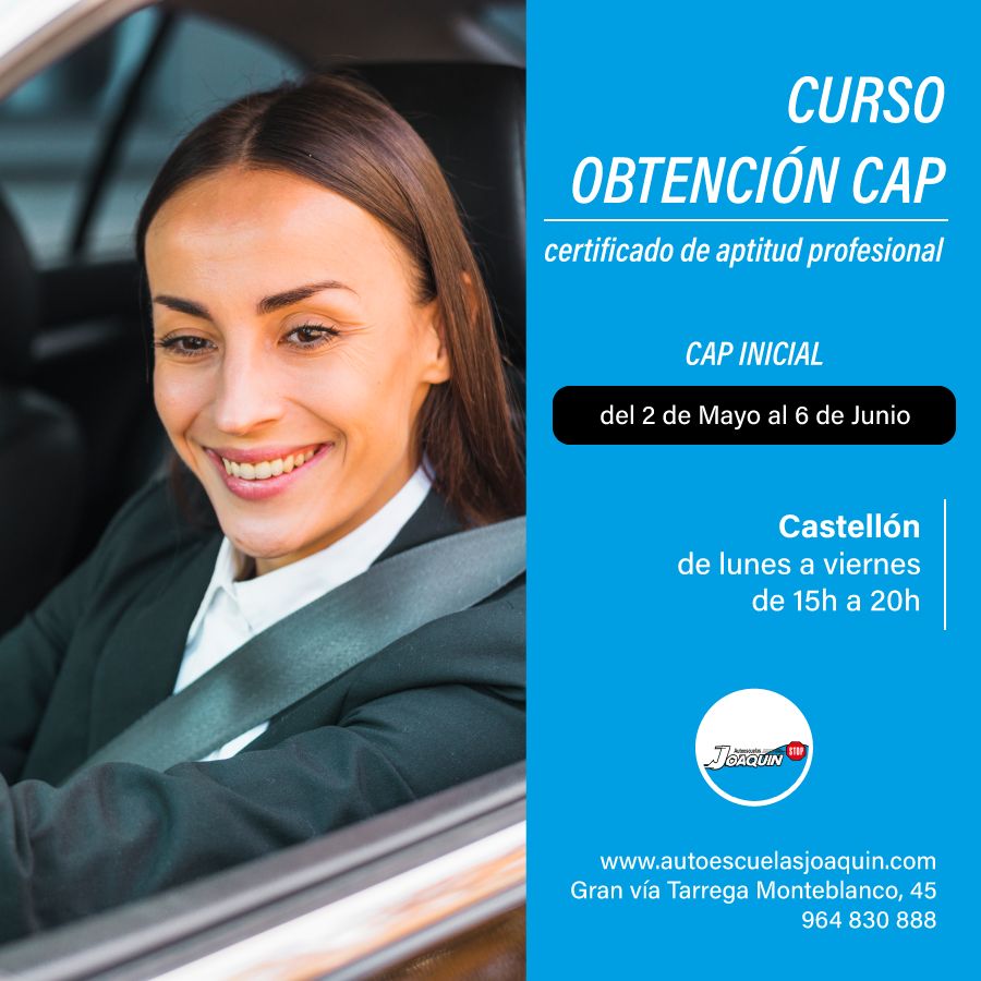 Curso obtencion CAP en Castellon junio