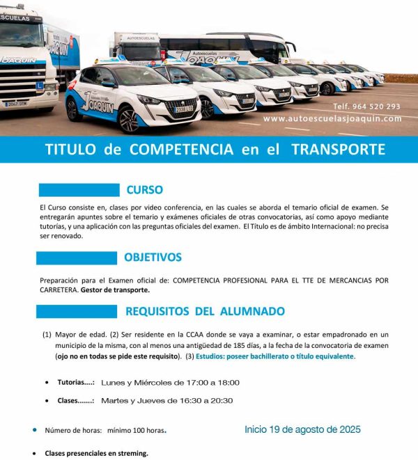 Curso Competencia en el Transporte