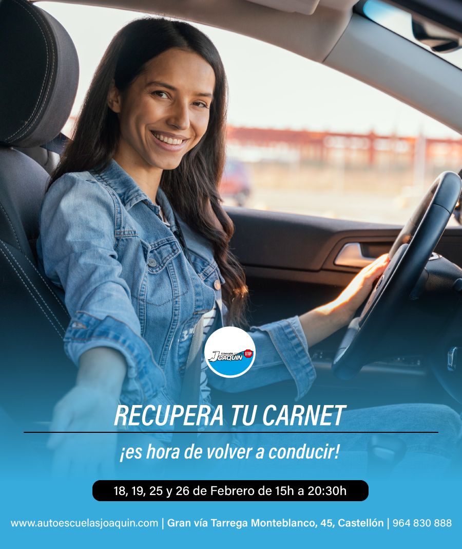 Curso recuperar carnet Vila-real febrero
