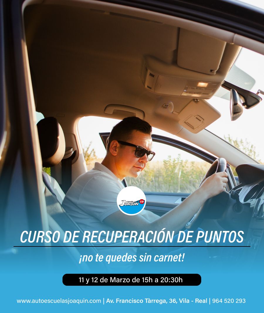 Curso recuperar puntos carnet Vila-real marzo