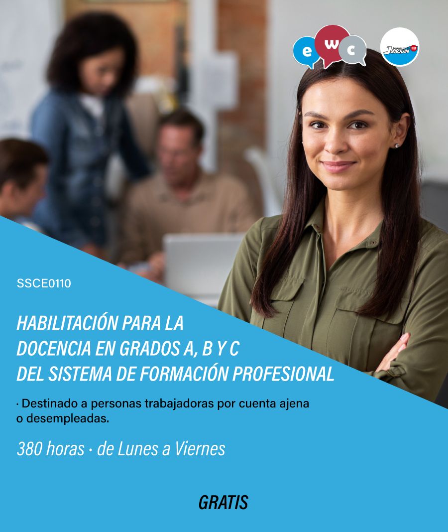 HABILITACIÓN PARA LA DOCENCIA EN GRADOS A, B Y C DEL SISTEMA DE FORMACIÓN PROFESIONAL