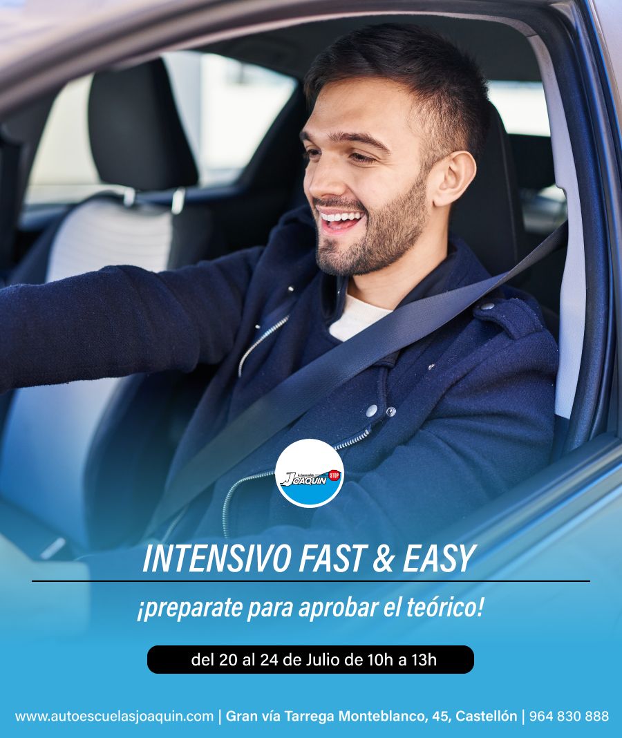 curso intensivo permiso B julio en Castellon