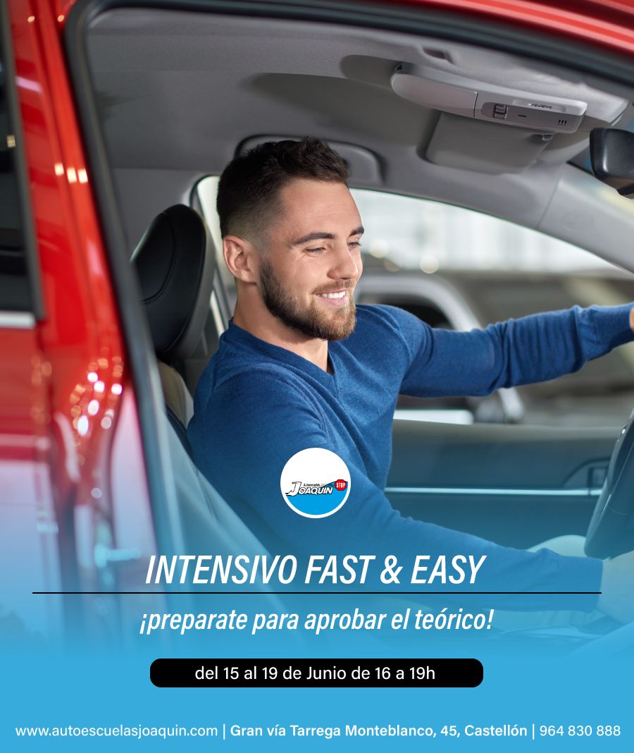 curso intensivo permiso B junio en Castellon