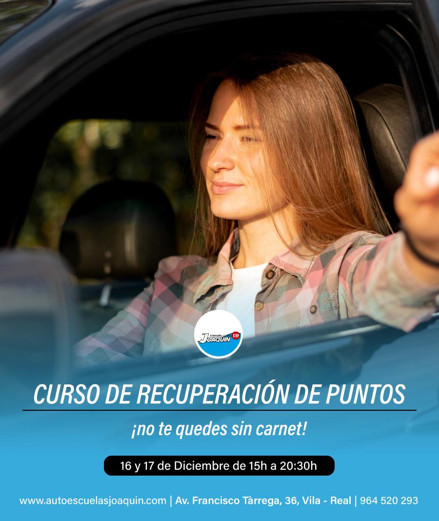 curso recuperacion de puntos diciembre
