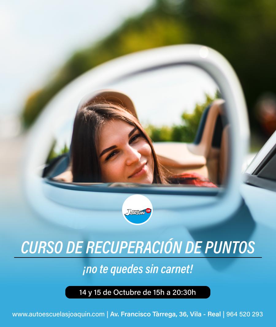 curso recuperacion de puntos octubre