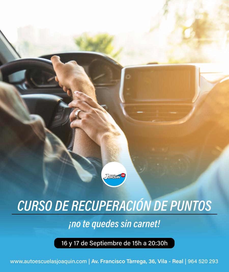 curso recuperacion de puntos septiembre