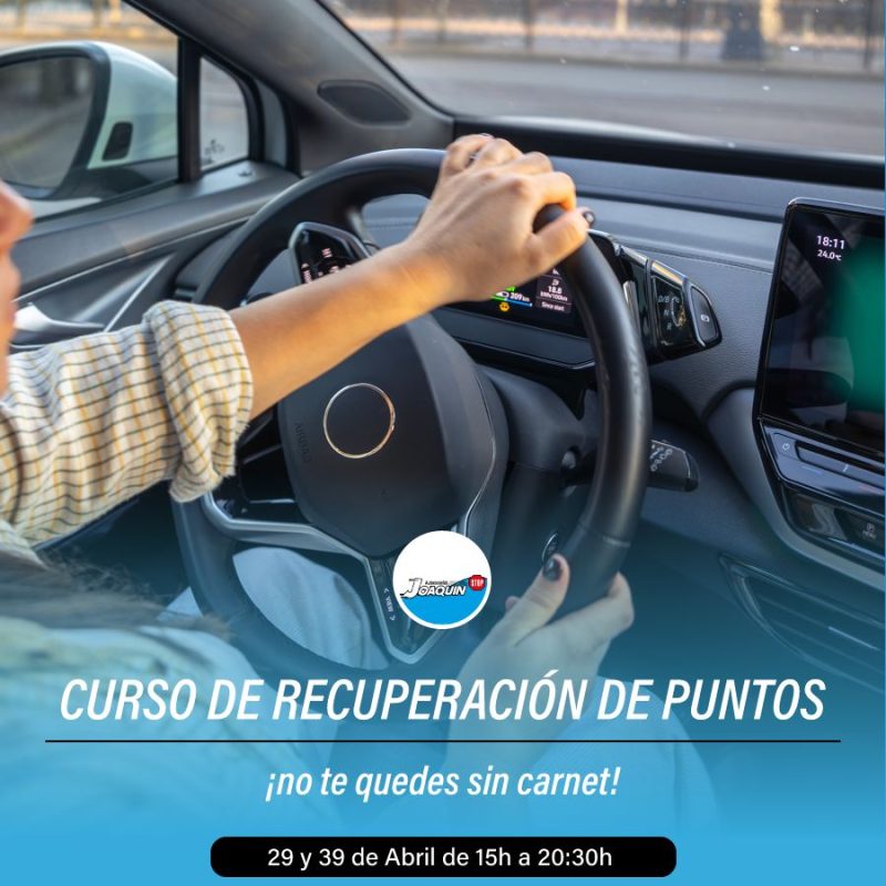 curso recuperar puntos carnet abril