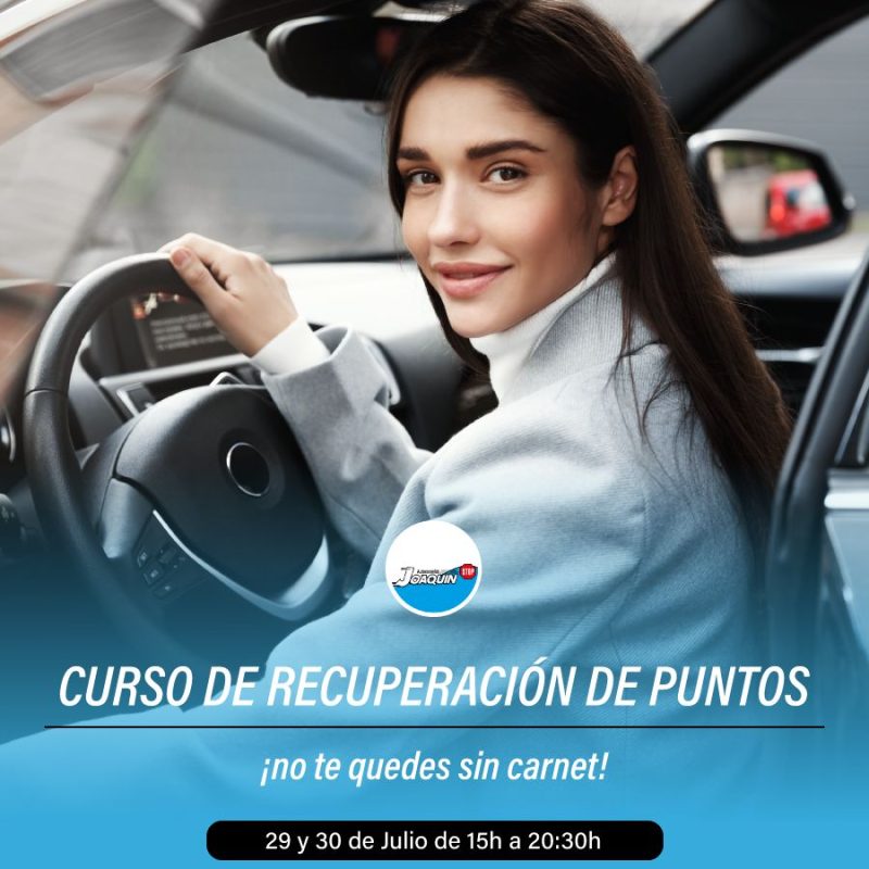 curso recuperar puntos carnet julio