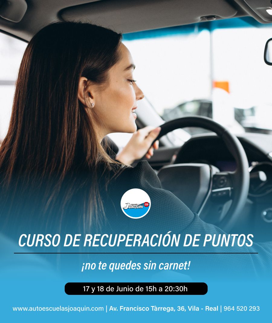 curso recuperar puntos carnet junio