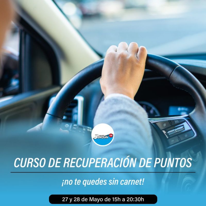 curso recuperar puntos carnet mayo
