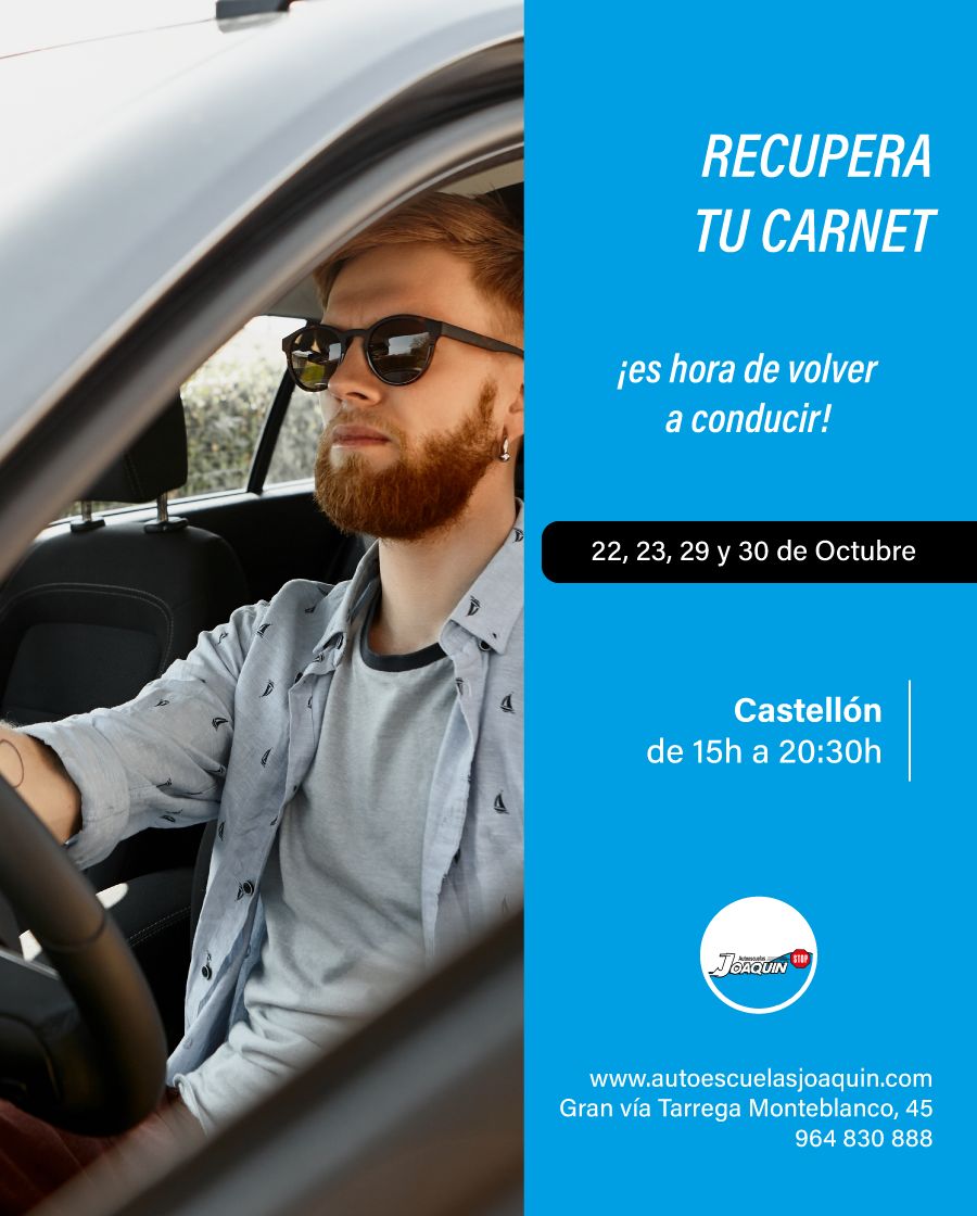 Curso recuperar carnet en Castellón