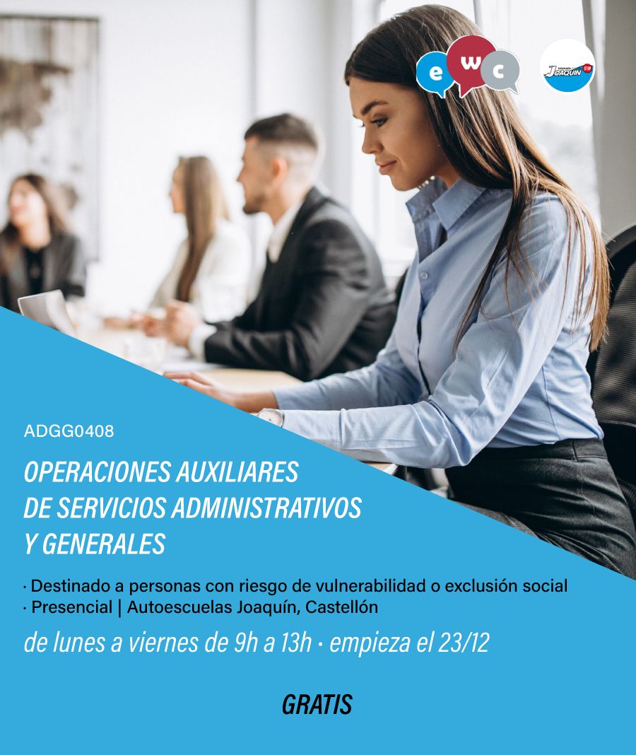 operaciones auxiliares de servicios administrativos
