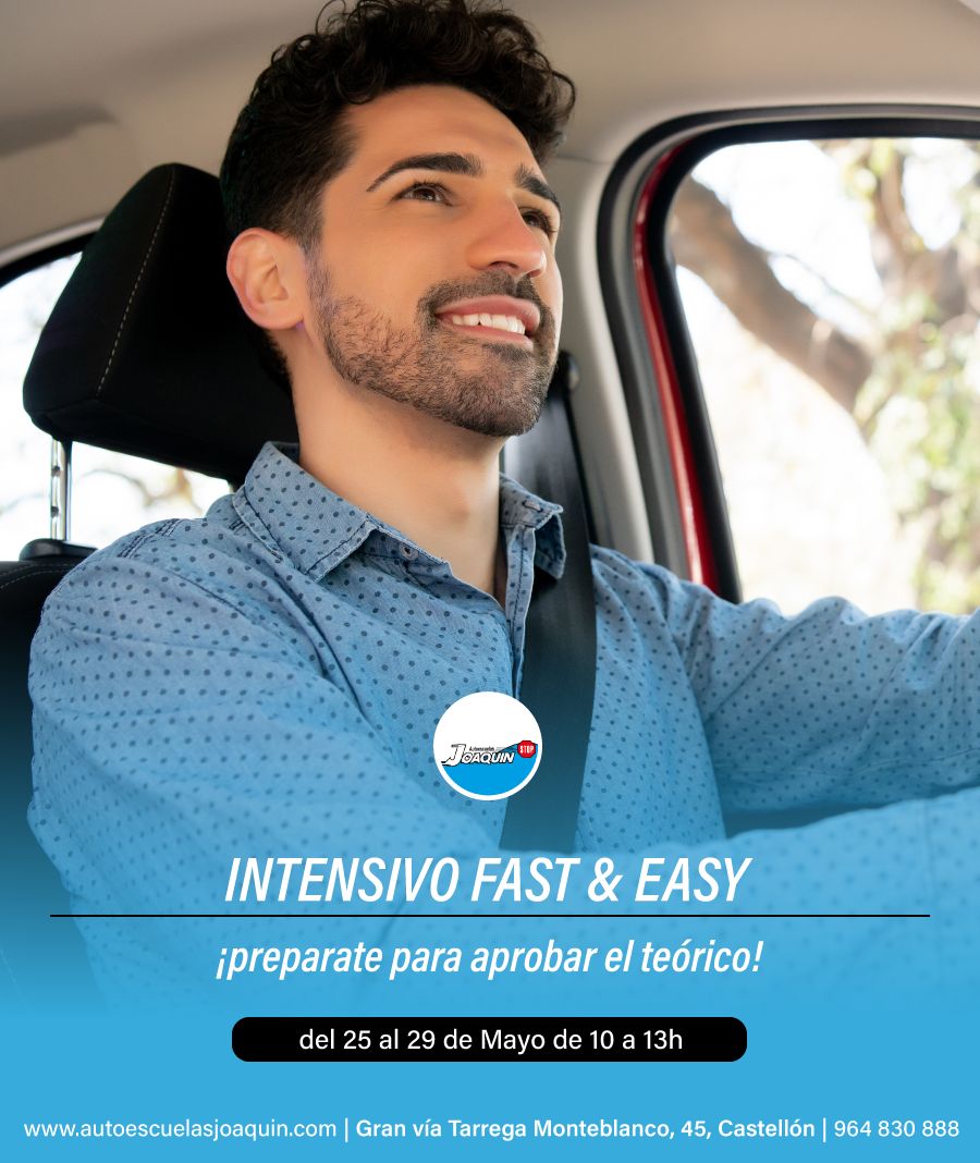 curso intensivo permiso B mayo en Castellon