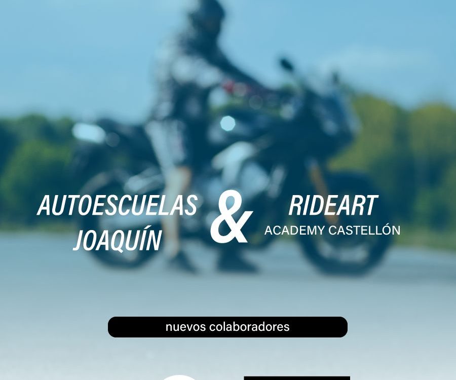 colaboracion autoescuelas joaquin y RideArt academy